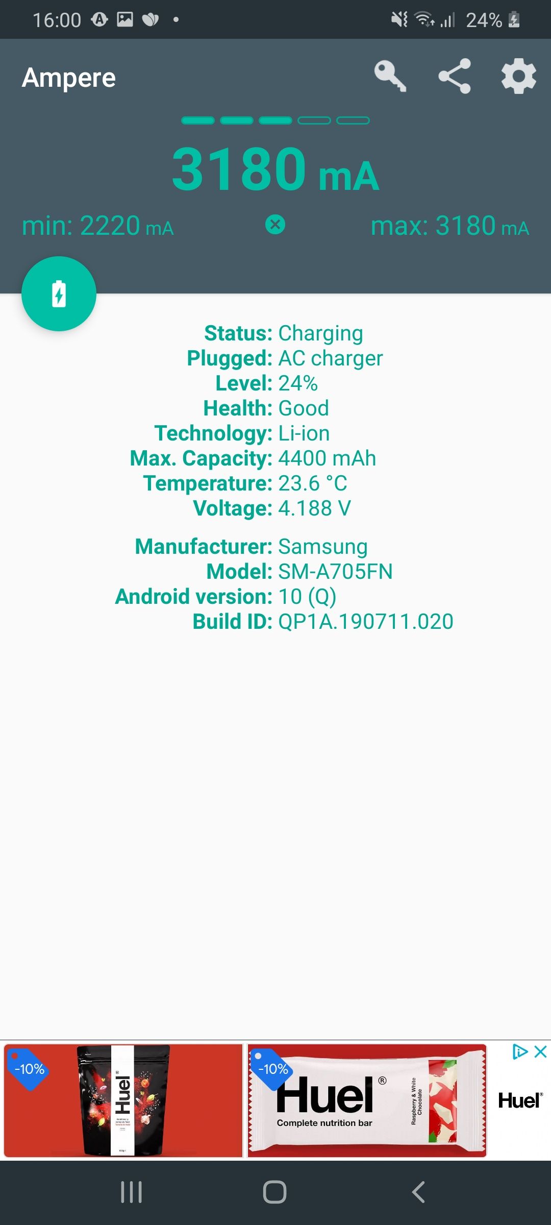 Ampere App Charging