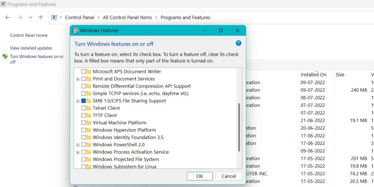 Disable Windows Virtualization Features 