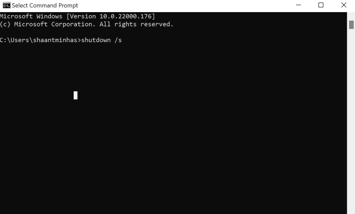 windows shutdown through command line