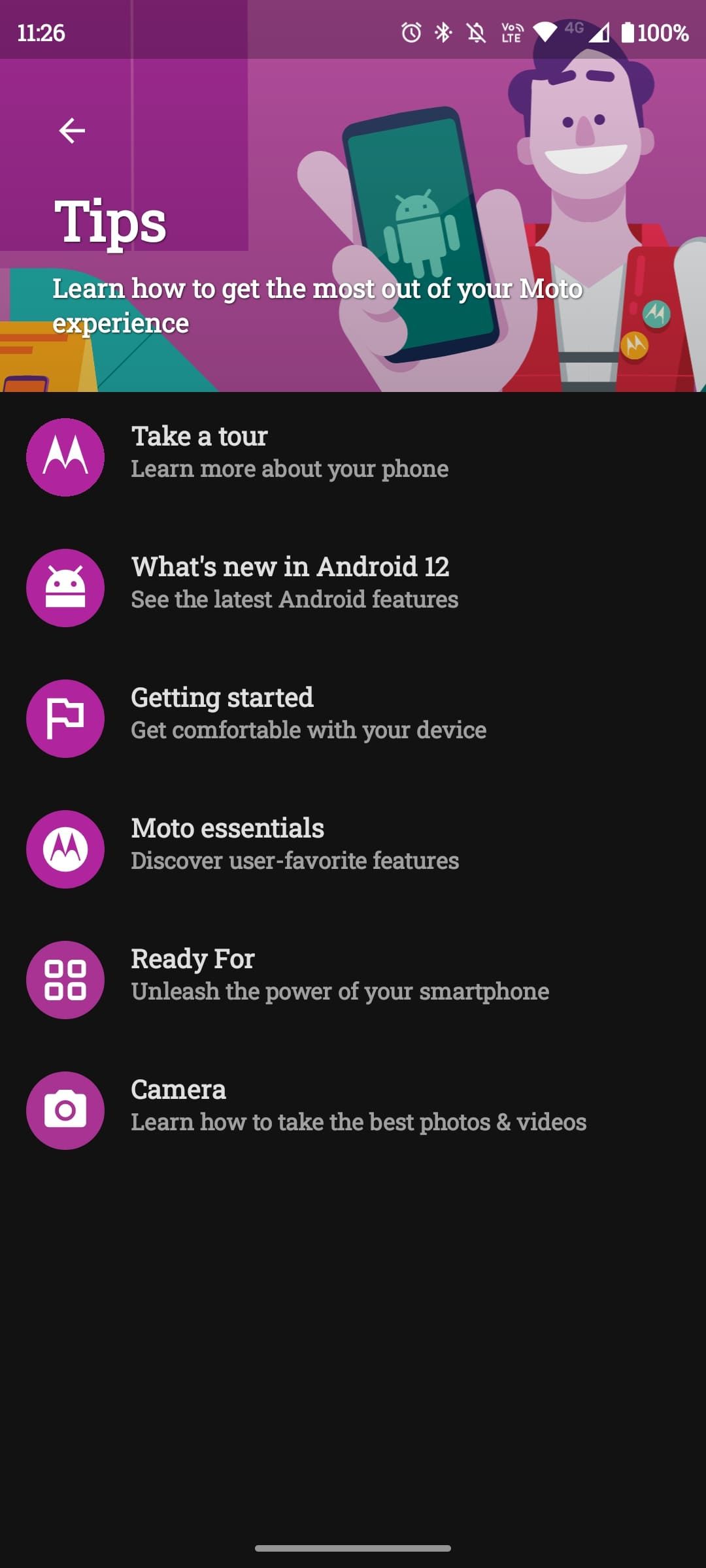 A list of tips for Motorola users