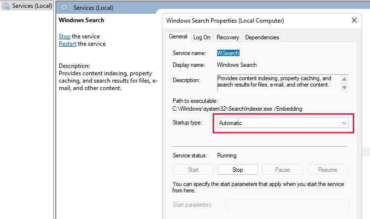 Windows Search Properties