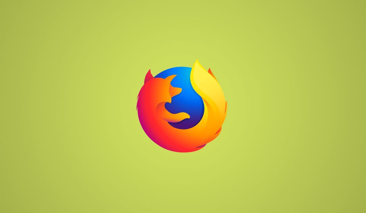 Firefox browser logo on light green background