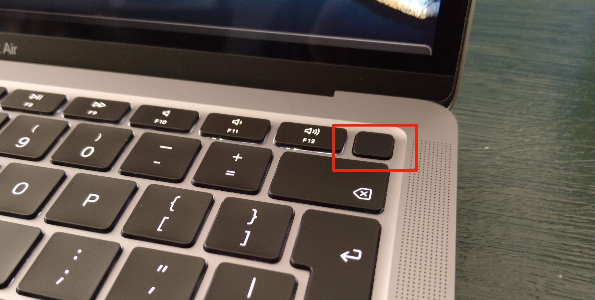 macbook air power button