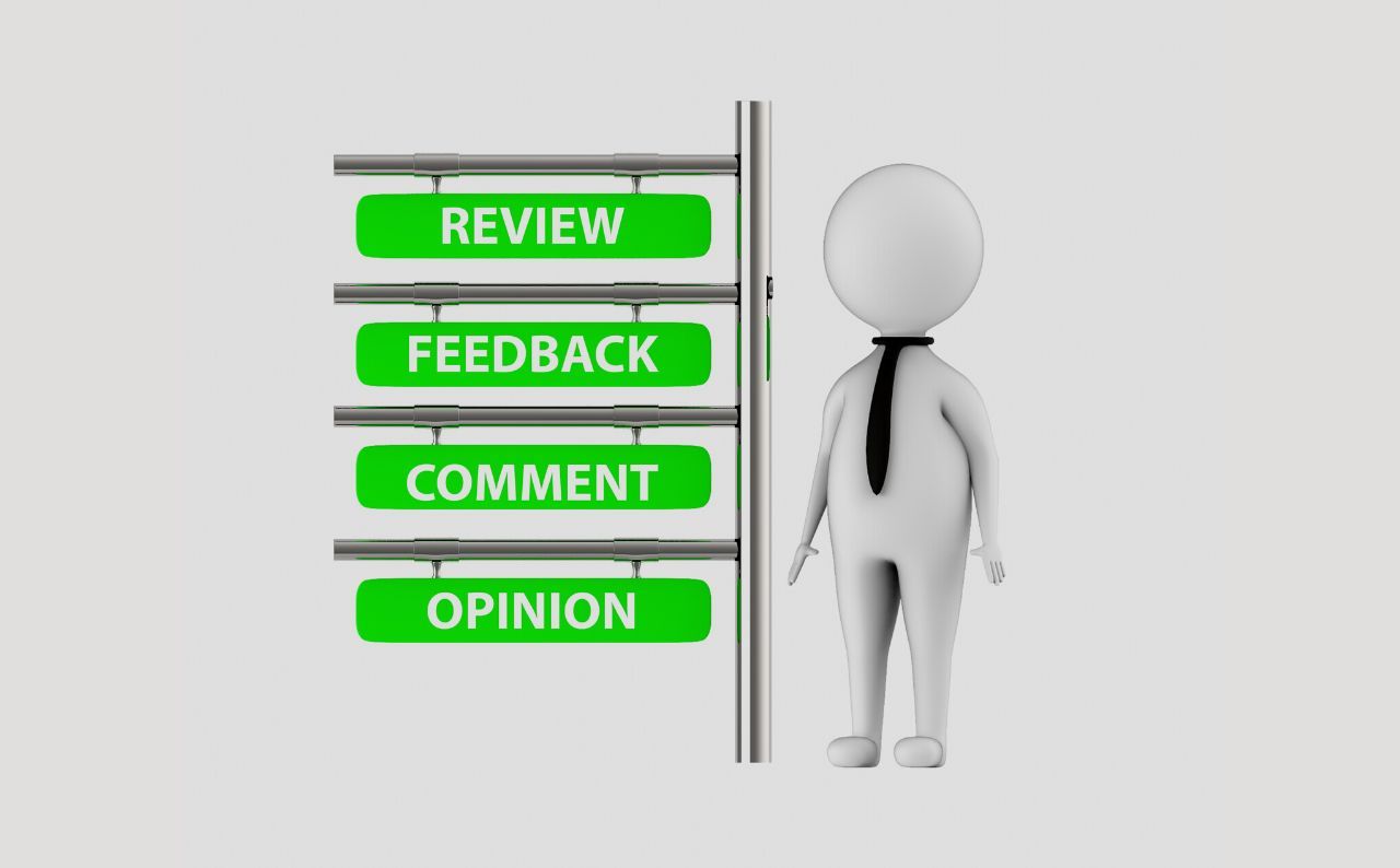 An illustration of comment, feedback, and opinion