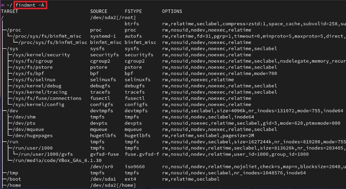 show-mounted-directories-with-findmnt-command