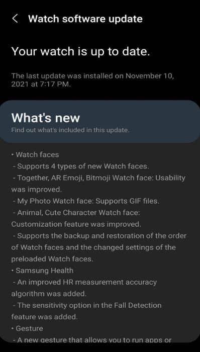 Update OS to Fix Samsung Galaxy Watch 4 Battery Drain