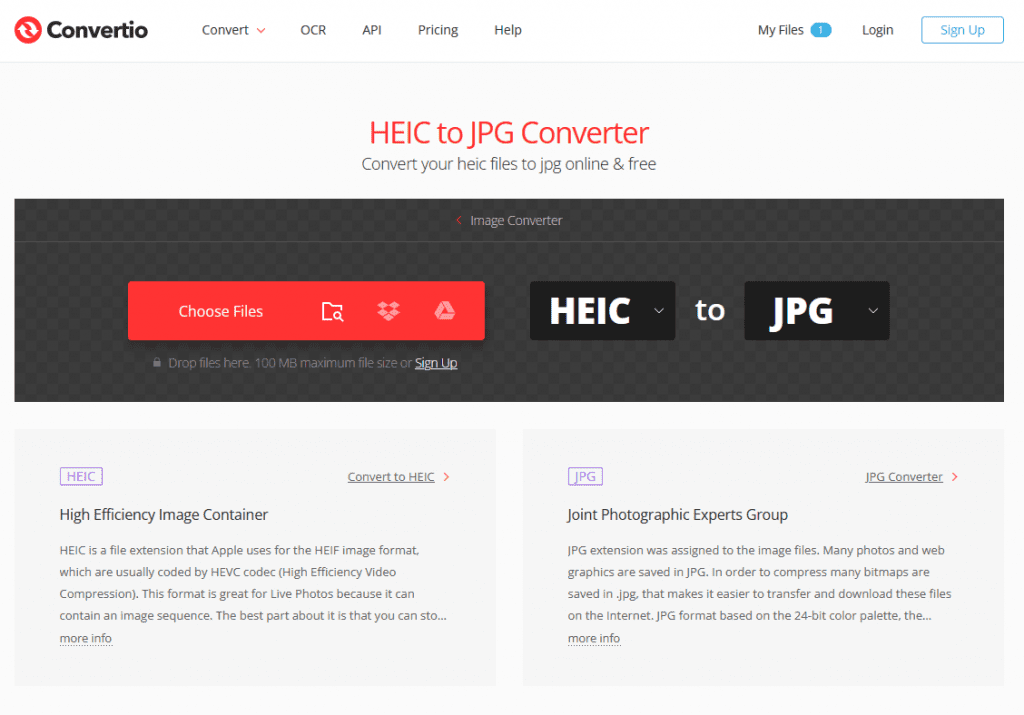 Convert HEIC Pictures Online (1)