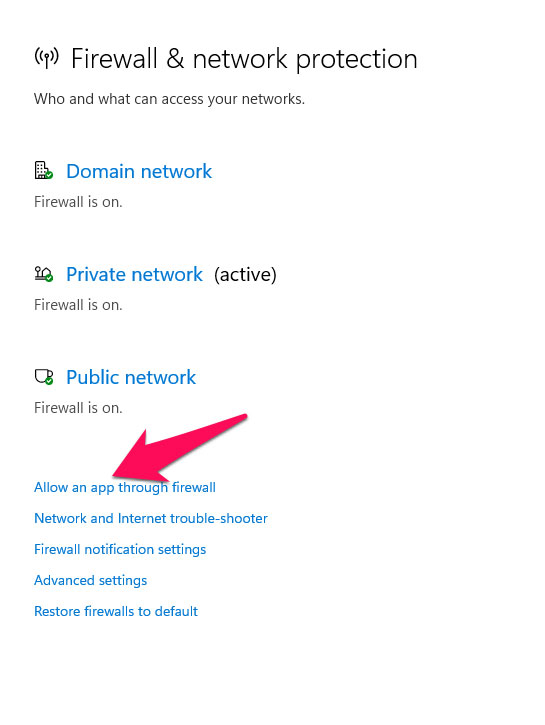 Whitelist Zoom on Windows Firewall