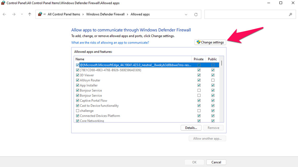 Whitelist Zoom on Windows Firewall