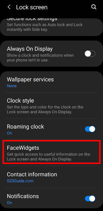 Turn Off Lock Screen Widgets