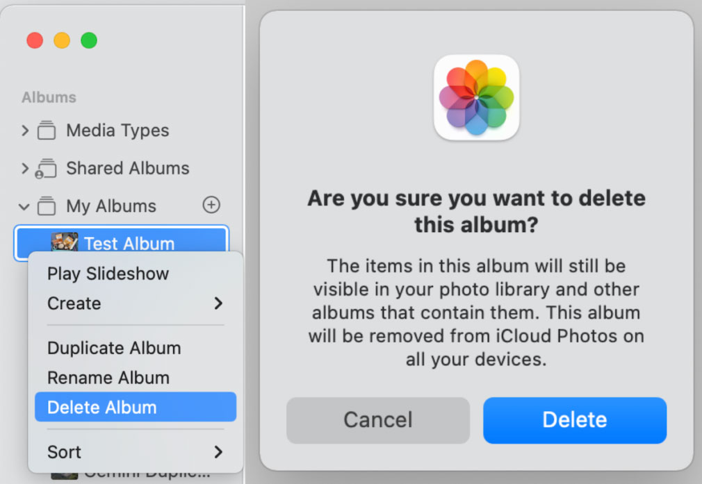 Can We Delete Albums on Photo App on Mac?