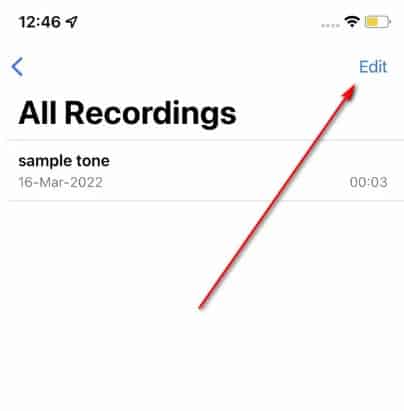 Clear Unnecessary Voice Memos