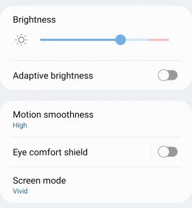 Adaptive Brightness