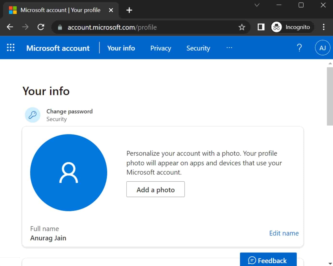 How to Change Microsoft Account Name in Windows 11